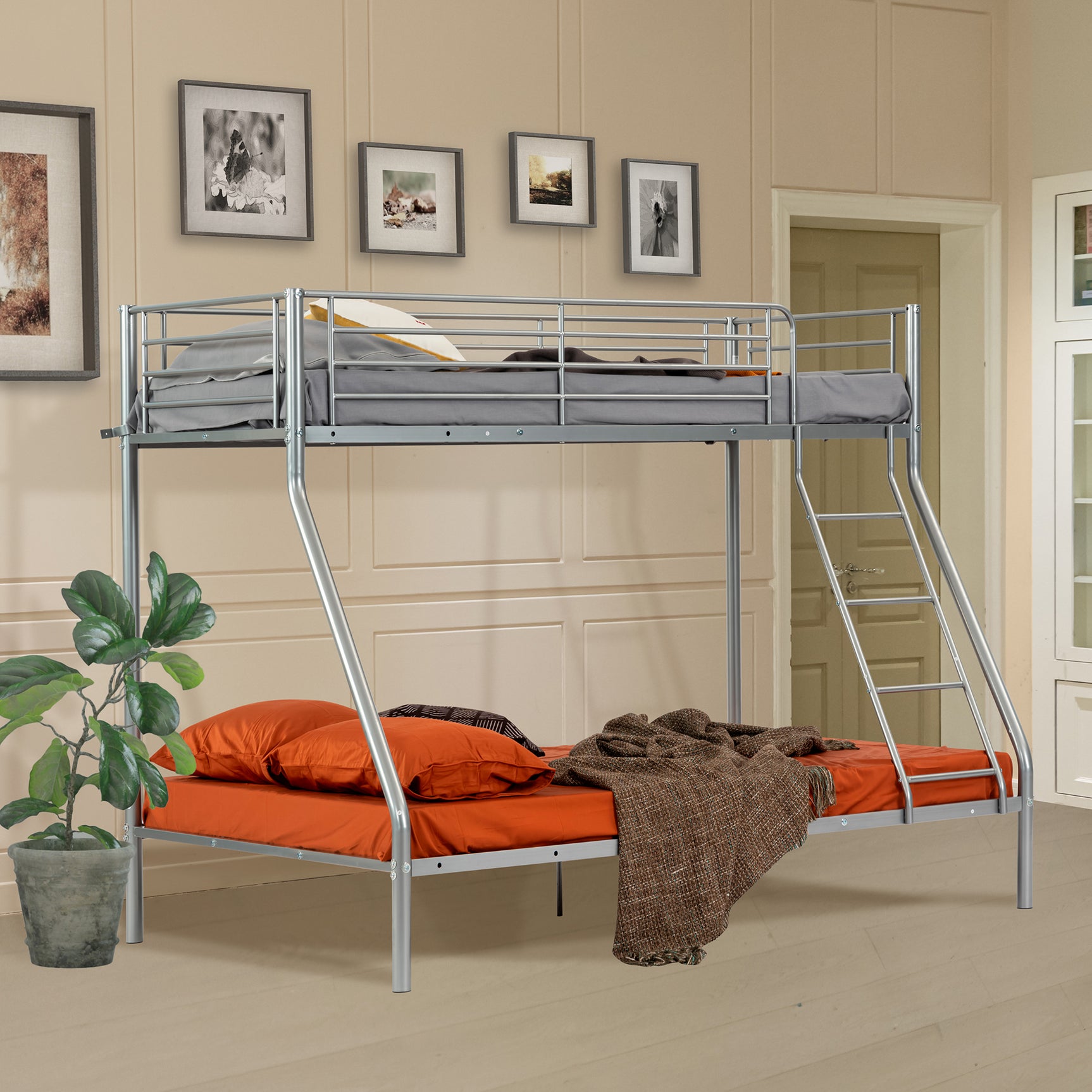 Bühne Bett 3 Sitze und 2 Stock