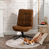 Leisure chair adjustable in 360 ° swivel suede - Charlotte