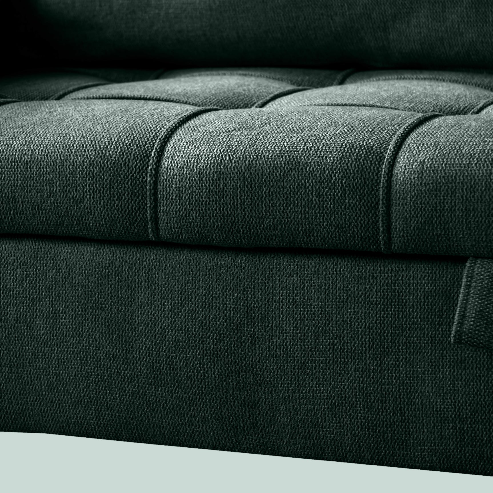Canapé 2 places en tissu vert style scandinave - AHBARM
