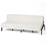 2-seater sofa in beige fabric Scandinavian style - AHBARM