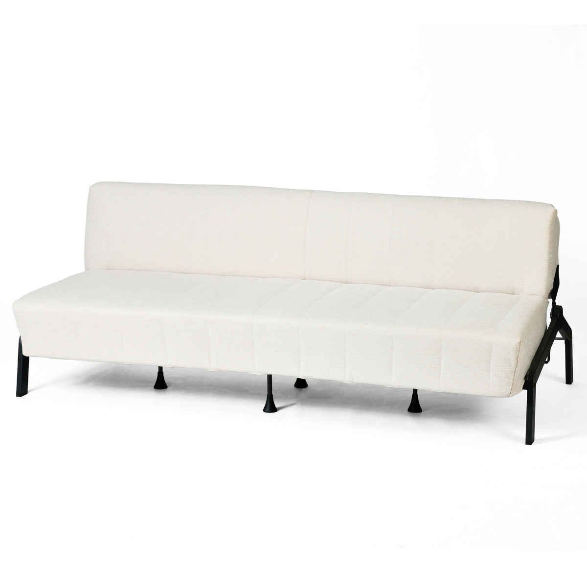2-seater sofa in beige fabric Scandinavian style - AHBARM