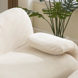 2-Sitzer-Schlafsofa aus dunkelgrauem Stoff mit Seitentaschen, modernes Schlafsofa