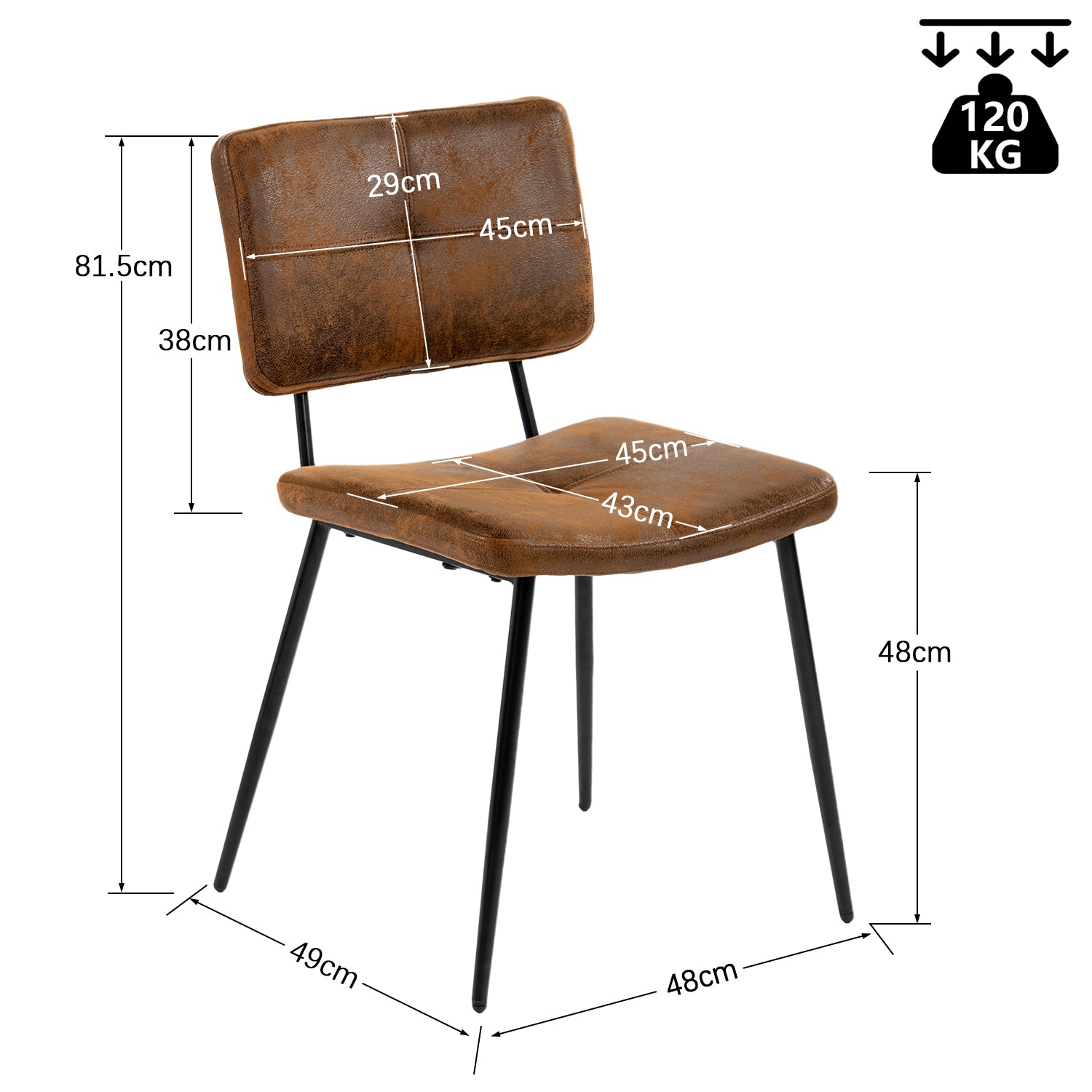 Ensemble table à manger extensible noire et 4 chaises en tissu suédine, style scandinave